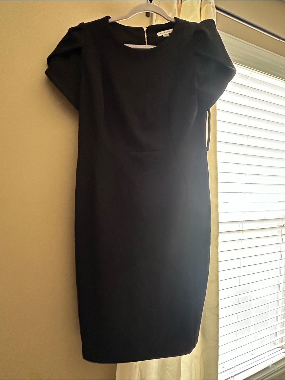 Calvin Klein Burgundy Black dress